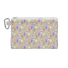 Halloween Candy Canvas Cosmetic Bag (medium)