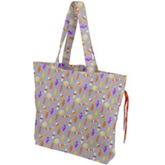 Halloween Candy Drawstring Tote Bag