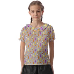 Halloween Candy Kids  Frill Chiffon Blouse