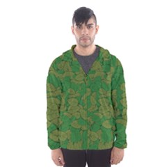 Vectors Leaves Background Plant Men s Hooded Windbreaker by Askadina