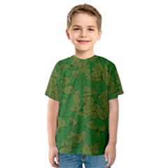 Vectors Leaves Background Plant Kids  Sport Mesh T-shirt