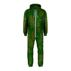 Vectors Leaves Background Plant Hooded Jumpsuit (kids)