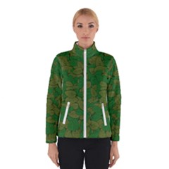 Vectors Leaves Background Plant Women s Bomber Jacket