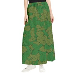 Vectors Leaves Background Plant Maxi Chiffon Skirt by Askadina