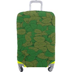 Vectors Leaves Background Plant Luggage Cover (large) by Askadina