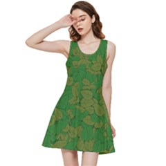 Vectors Leaves Background Plant Inside Out Racerback Dress by Askadina