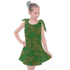 Vectors Leaves Background Plant Kids  Tie Up Tunic Dress by Askadina