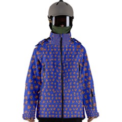 Cute Sketchy Monsters Motif Pattern Men s Zip Ski And Snowboard Waterproof Breathable Jacket