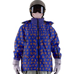 Cute Sketchy Monsters Motif Pattern Women s Zip Ski And Snowboard Waterproof Breathable Jacket by dflcprintsclothing