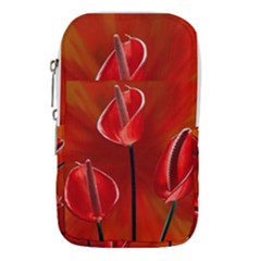 Flowers Red Waist Pouch (small)