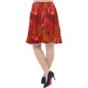 Flowers Red Fishtail Chiffon Skirt View2