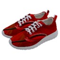 Flowers Red Women Athletic Shoes View2