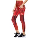 Flowers Red Pocket Leggings  View3