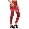 Flowers Red Pocket Leggings  View4