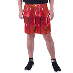 Flowers Red Men s Pocket Shorts by Askadina