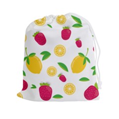 Strawberry Lemons Fruit Drawstring Pouch (2xl) by Askadina