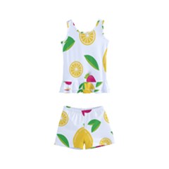 Strawberry Lemons Fruit Kids  Boyleg Swimsuit by Askadina