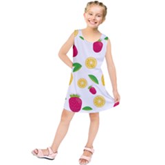 Strawberry Lemons Fruit Kids  Tunic Dress by Askadina