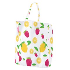 Strawberry Lemons Fruit Giant Grocery Tote by Askadina