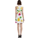 Strawberry Lemons Fruit Cocktail Party Halter Sleeveless Dress With Pockets View4