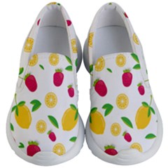 Strawberry Lemons Fruit Kids Lightweight Slip Ons by Askadina