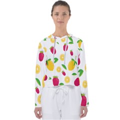 Strawberry Lemons Fruit Women s Slouchy Sweat by Askadina