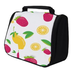 Strawberry Lemons Fruit Full Print Travel Pouch (small) by Askadina