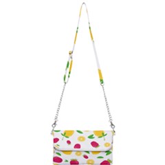 Strawberry Lemons Fruit Mini Crossbody Handbag by Askadina