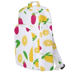 Strawberry Lemons Fruit Double Compartment Backpack by Askadina