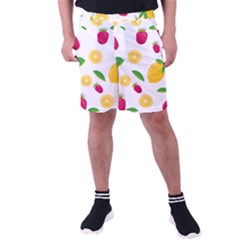 Strawberry Lemons Fruit Men s Pocket Shorts by Askadina