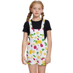 Strawberry Lemons Fruit Kids  Short Overalls by Askadina