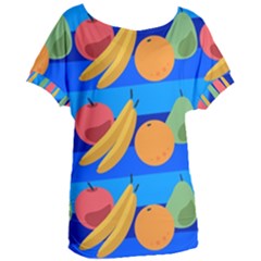 Fruit Texture Wave Fruits Women s Oversized T-shirt