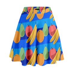 Fruit Texture Wave Fruits High Waist Skirt by Askadina