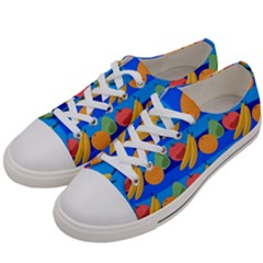 Fruit Texture Wave Fruits Men s Low Top Canvas Sneakers by Askadina