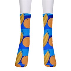 Fruit Texture Wave Fruits Crew Socks by Askadina