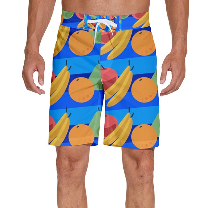 Fruit Texture Wave Fruits Men s Beach Shorts