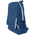 Plaid Background Blue Travelers  Backpack View1