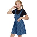 Plaid Background Blue Kids  Apron Dress View2