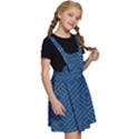 Plaid Background Blue Kids  Apron Dress View3