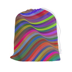 Psychedelic Surreal Background Drawstring Pouch (2xl)