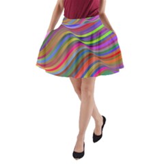 Psychedelic Surreal Background A-line Pocket Skirt