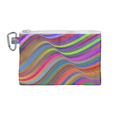 Psychedelic Surreal Background Canvas Cosmetic Bag (medium) by Askadina