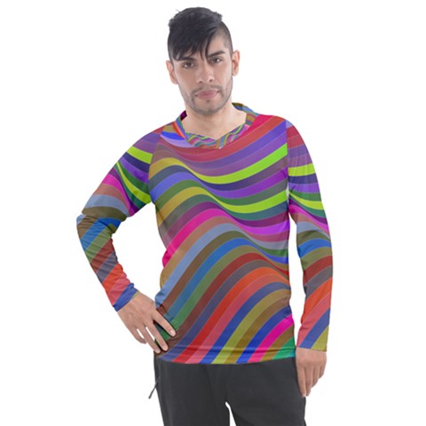 Psychedelic Surreal Background Men s Pique Long Sleeve T-shirt by Askadina