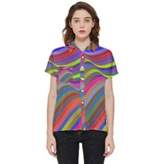 Psychedelic Surreal Background Short Sleeve Pocket Shirt