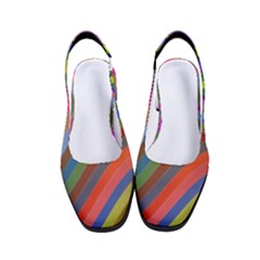 Psychedelic Surreal Background Women s Classic Slingback Heels