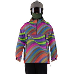 Psychedelic Surreal Background Men s Ski And Snowboard Waterproof Breathable Jacket by Askadina