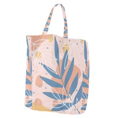 Summer Pattern Tropical Design Nature Green Plant Giant Grocery Tote by Maspions