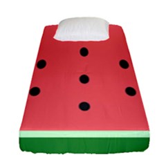 Watermelon Melon Fruit Healthy Food Meal Breakfast Lunch Juice Lemonade Summer Fitted Sheet (single Size)