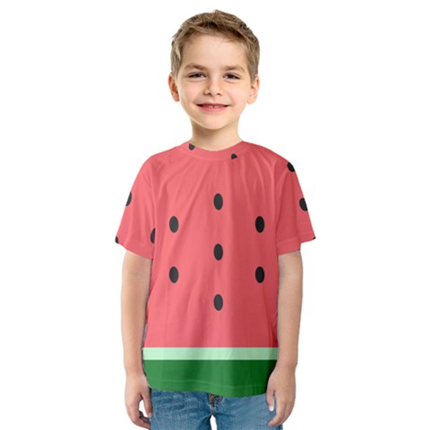 Watermelon Melon Fruit Healthy Food Meal Breakfast Lunch Juice Lemonade Summer Kids  Sport Mesh T-shirt by Maspions