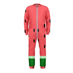 Watermelon Melon Fruit Healthy Food Meal Breakfast Lunch Juice Lemonade Summer Onepiece Jumpsuit (kids) by Maspions